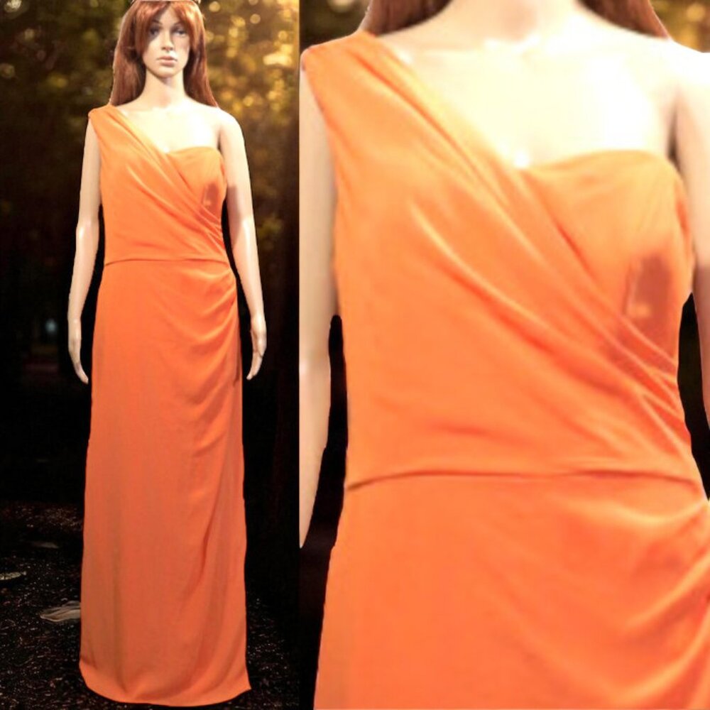Clementine Orange Long Gown